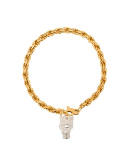 gold-plated Tyche chain bracelet 