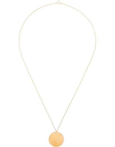gold-plated Aries Constellation pendant necklace