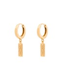 Delian huggie charm earrings