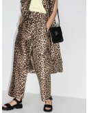 leopard print trousers