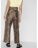 leopard print trousers
