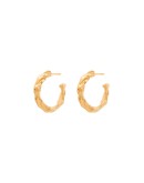 full moon hoop earrings