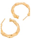 full moon hoop earrings
