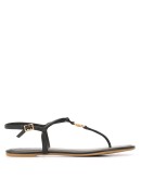 logo medallion strappy sandals