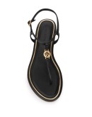 logo medallion strappy sandals