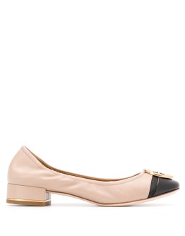logo plaque 30mm leather ballerina shoes