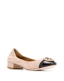 logo plaque 30mm leather ballerina shoes