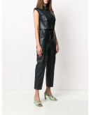 waist-tied sleeveless jumpsuit