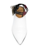 pointed stitch detailed brogues