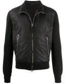 contrast sleeve bomber jacket