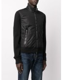 contrast sleeve bomber jacket