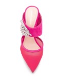 MONSTERA mesh mules 90mm