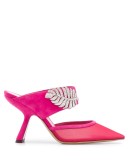 MONSTERA mesh mules 90mm