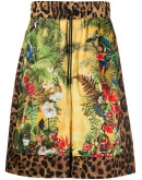 Safari print loose-fit shorts