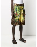 Safari print loose-fit shorts