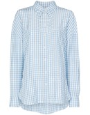 gingham-print shirt