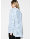 gingham-print shirt