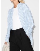 gingham-print shirt