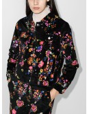 Reeve floral print velvet jacket