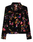 Reeve floral print velvet jacket