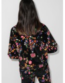 Reeve floral print velvet jacket