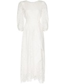 Constance lace-trim broderie anglaise midi dress