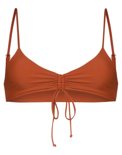 Emerson ruched bikini top