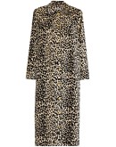 House leopard-print velvet coat