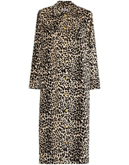 House leopard-print velvet coat