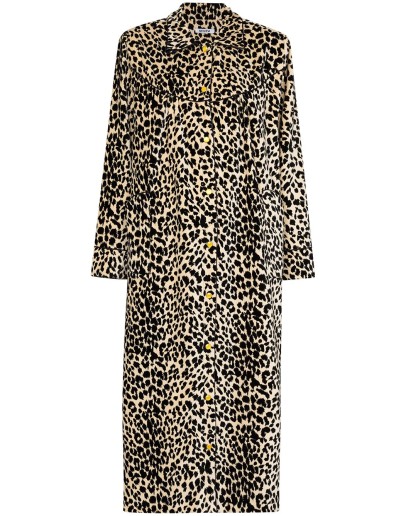 House leopard-print velvet coat