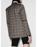 checked pattern blazer