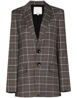 checked pattern blazer