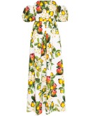 Juliette lemon-print maxi dress