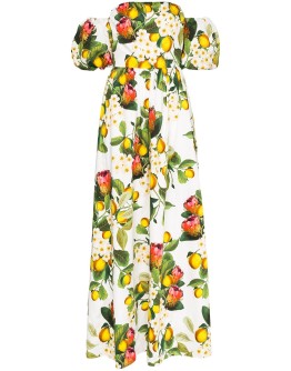 Juliette lemon-print maxi dress