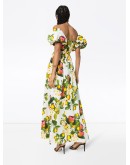 Juliette lemon-print maxi dress