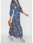 Clarissa floral-print shirt dress 
