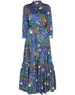 Clarissa floral-print shirt dress 
