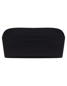 black Sari bandeau bikini top