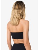 black Sari bandeau bikini top
