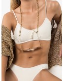 Laura lace trim bikini top
