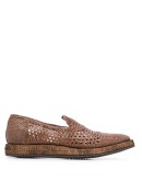 braided calfskin derby loafers