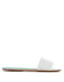 crystal-embellished slide sandals