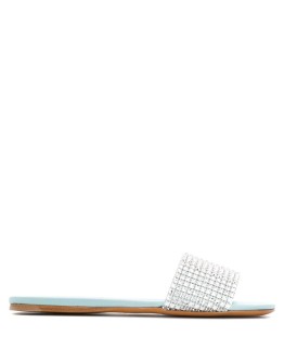 crystal-embellished slide sandals
