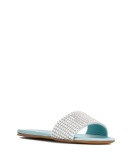 crystal-embellished slide sandals