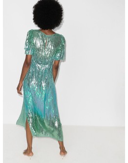 Venus sequinned midi dress