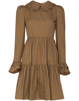 Lucy gingham tiered mini dress