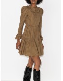 Lucy gingham tiered mini dress