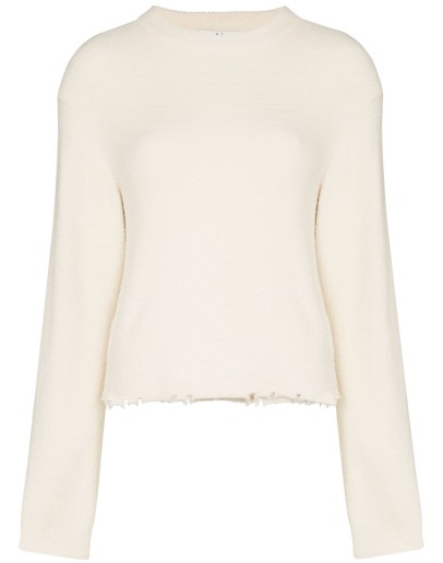 crew-neck long-sleeve jumper