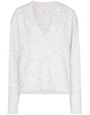 speckle-knit jumper