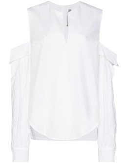 cut-out blouse